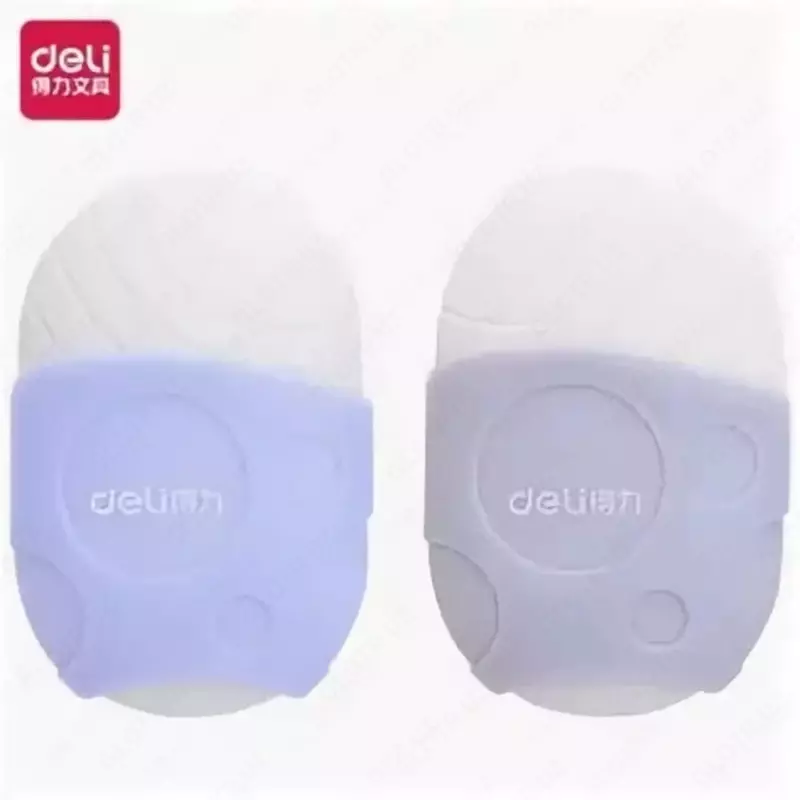 Tuzatish silgi (oval) "Deli" 62 x 43 mm, ind. plastik. yuqoriga. (m. - 71084) Assortiment