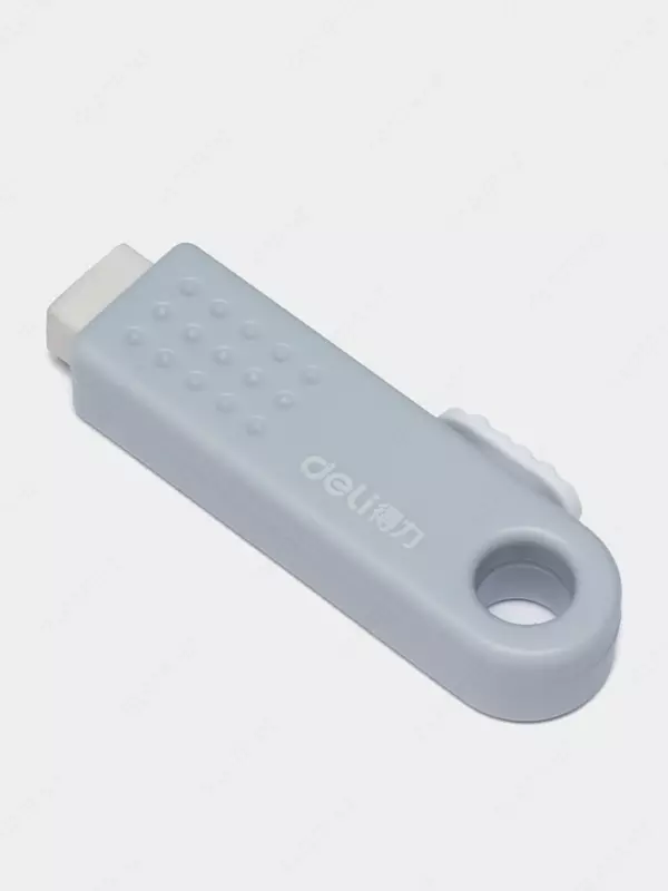 Tuzatish silgi (oval) "Deli" 62 x 43 mm, ind. plastik. yuqoriga. (m. - 71085) Assortiment