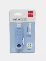 5 200 сум Корректирующий ластик (прямоугольник) "Deli" 62 х 43 мм