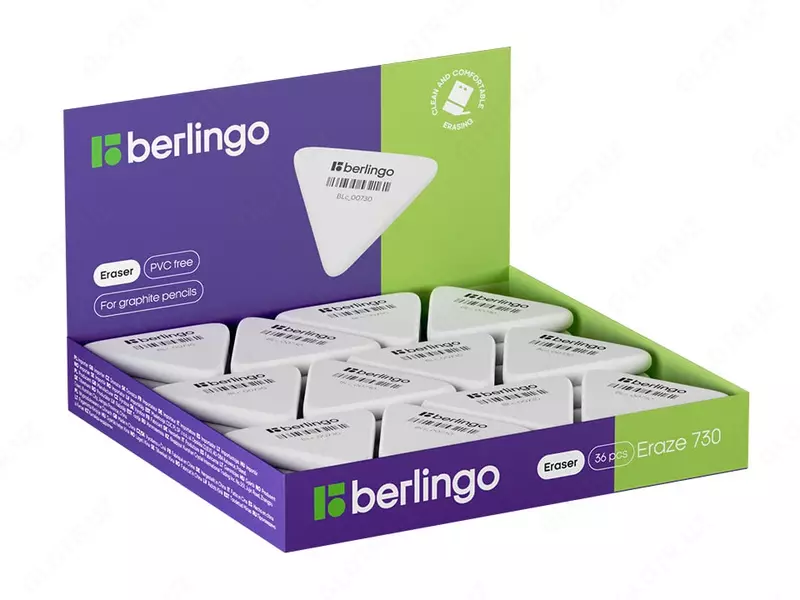 Tuzatish o'chirgichi (uchburchak) "Berlingo" Eraze 730, karta displey (Art. - BLc_00730) Oq