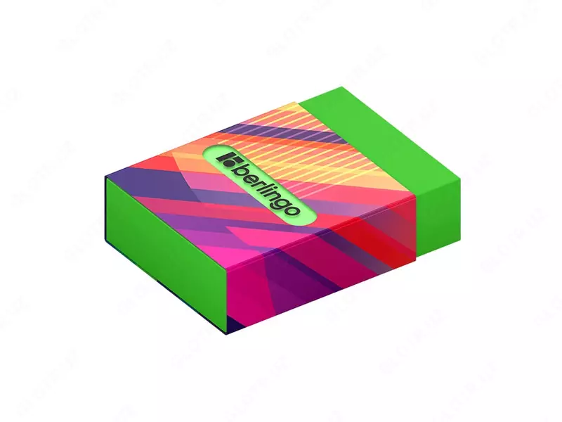 Корректирующий ластик (прямоугольный) "Berlingo" Glitch, карт.дисплей, 4 цв. (Арт. - BLc_00S14) Ассортимент