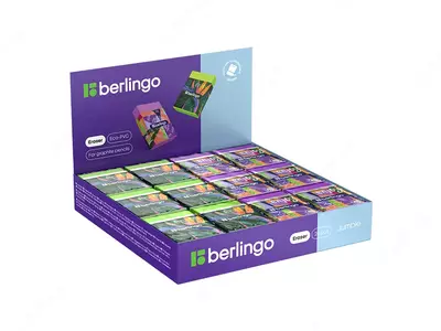 Tuzatish o'chirgichi (to'rtburchaklar) "Berlingo" Jumble, karta ekrani, 2 ta rang. (Art. - BLc_00S13) Assortiment