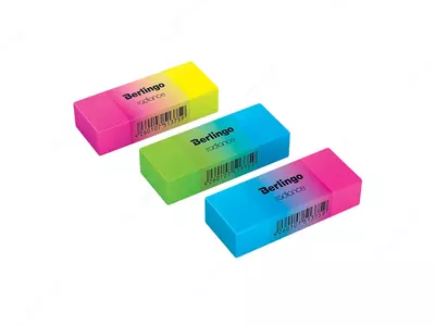 Корректирующий ластик (прямоугольный) "Berlingo" Radiance, пласт. дисплей (Арт. - BLc_00590) Ассортимент