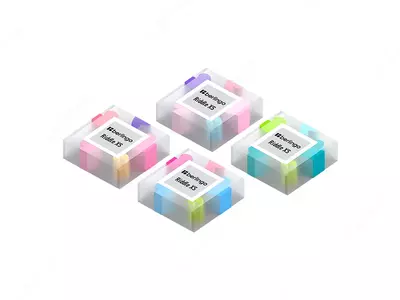 Корректирующий ластик (куб) "Berlingo" Riddle XS, карт. дисплей (Арт. - BLc_00430) Ассортимент