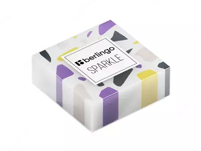 Tuzatish silgi (kub) "Berlingo" Sparkle, karta. displey (Art. - BLc_00500) Assortiment