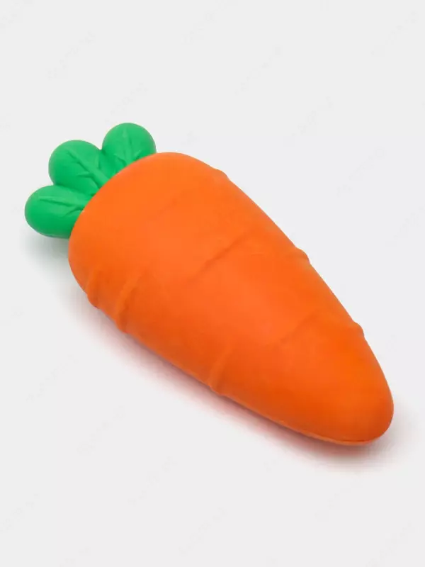 Корректирующий ластик (треугольный) "Deli" Морковка, TPR, блистер (Арт. - 414-VP-or) Оранжевый/зеленый