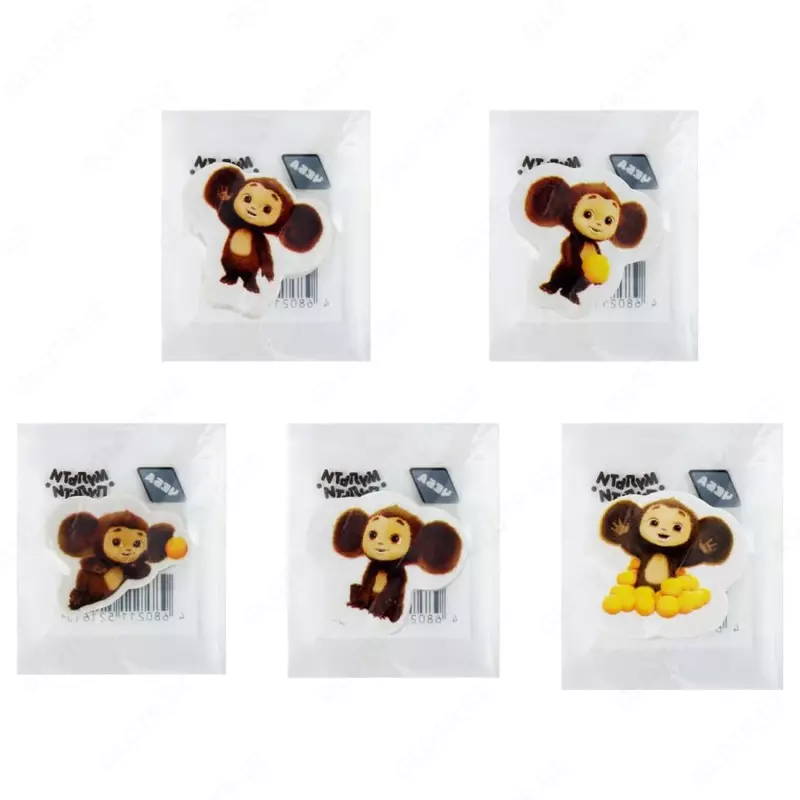 Корректирующий ластик (фигурный) "Мульти-Пульти" Чебурашка, TPR, карт.дисплей (Арт. - ЧБ_54161) Ассортимент