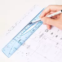 Пластиковая линейка "Deli" 30 см