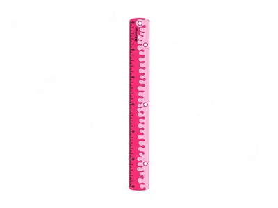 Plastik o'lchagich (slipmas) "Berlingo" gibrid, 30 sm, kauchuk qo'shimcha (Art. - PR_30030) Rang. turli xil