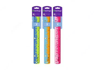 Plastik o'lchagich (slipmas) "Berlingo" gibrid, 30 sm, kauchuk qo'shimcha (Art. - PR_30030) Rang. turli xil