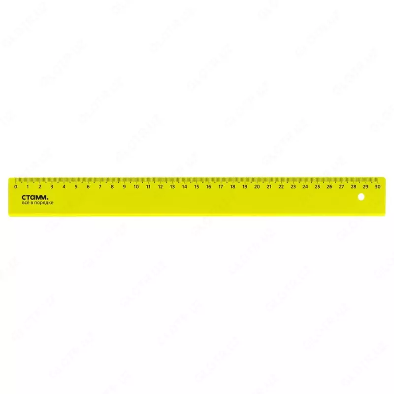 Plastik o'lchagich "Stamm" Neon Crystal, 30 sm, shaffof. (Art. - LN32) Assortiment