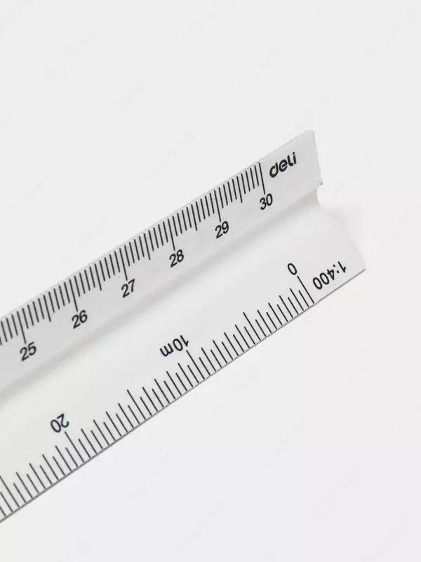 Пластиковая линейка (пирамида) "Deli" трехгранная, 30 см (Арт. - 8930) Ассортимент