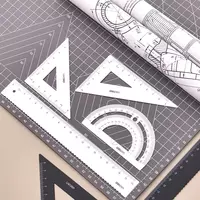 Комплект геометрических линеек (металлический) "Deli" 4 шт. (Арт. - 79522-wt ) Белый - 38 000 сум