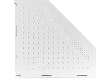 Hujjat uchun plastik taglik (vertikal) "Deli" 200 × 150 × 180 mm, 3 bo'lim (Mad. -506-TB-wt) Oq