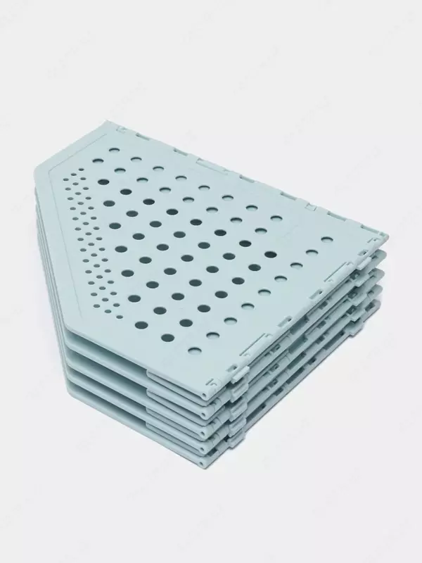 Лоток пластиковый для документов (вертикальный) "Deli" 200 × 150 × 180 мм, 3 отд. (Арт. -506-TB-bl) Голубой