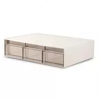 Gorizontal hujjat tepsisi "Deli" 3 qismli (modda - 106-PK) Oq