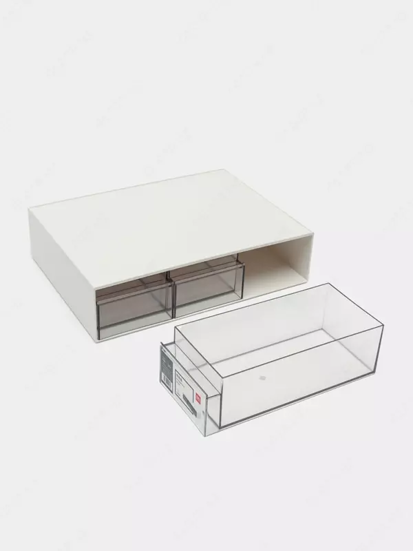 Gorizontal hujjat tepsisi "Deli" 3 qismli (modda - 106-PK) Oq