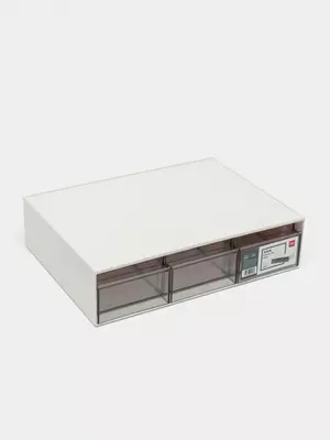Горизонтальный лоток для документов "Deli" 3-х секц. (Арт. - 106-PK) Белый