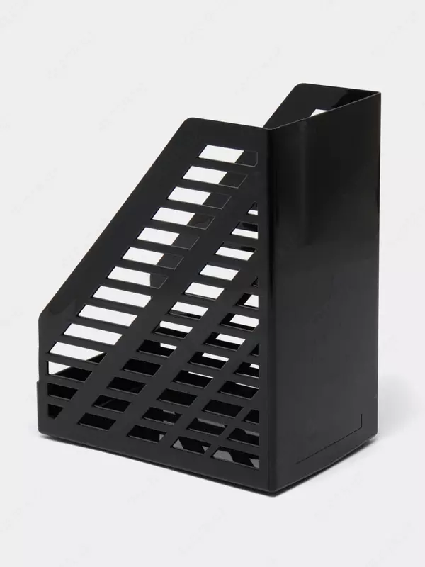 Пластиковый лоток для документов (неразборный) "Стамм" XXL, 1 отдел (Арт. - ЛТ901) Черный