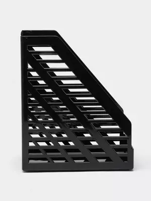 Пластиковый лоток для документов (неразборный) "Стамм" XXL, 1 отдел (Арт. - ЛТ901) Черный