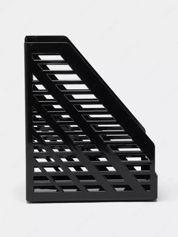 Пластиковый лоток для документов (неразборный) "Стамм" XXL, 1 отдел (Арт. - ЛТ901) Черный