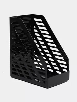 Пластиковый лоток для документов (неразборный) "Стамм" XXL, 160 мм, 1 отдел (Арт. - ОФ333) Черный