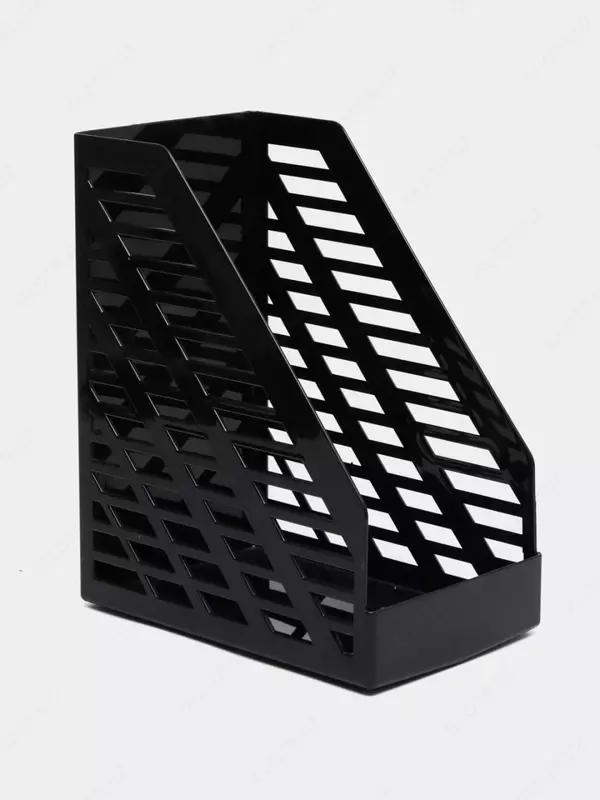 Пластиковый лоток для документов (неразборный) "Стамм" XXL, 160 мм, 1 отдел (Арт. - ОФ333) Черный