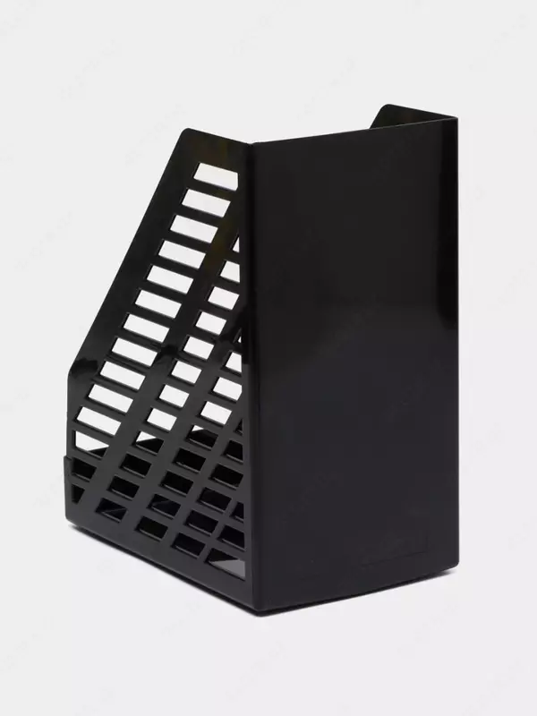 Пластиковый лоток для документов (неразборный) "Стамм" XXL, 160 мм, 1 отдел (Арт. - ОФ333) Черный