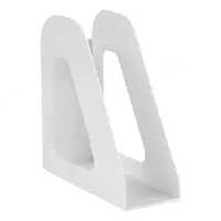 Пластиковый лоток для документов (неразборный) Стамм Фаворит  1 отдел  90 мм (Арт. - ЛТВ-30497) Белый