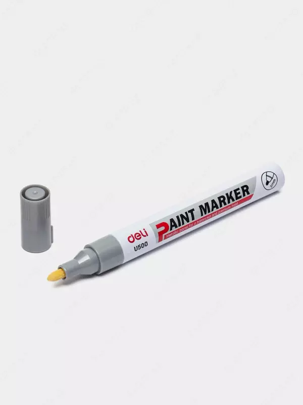 Перманентный маркер "Deli" Paint U500, 2 мм (Арт. - 500-SL-U) Серебро