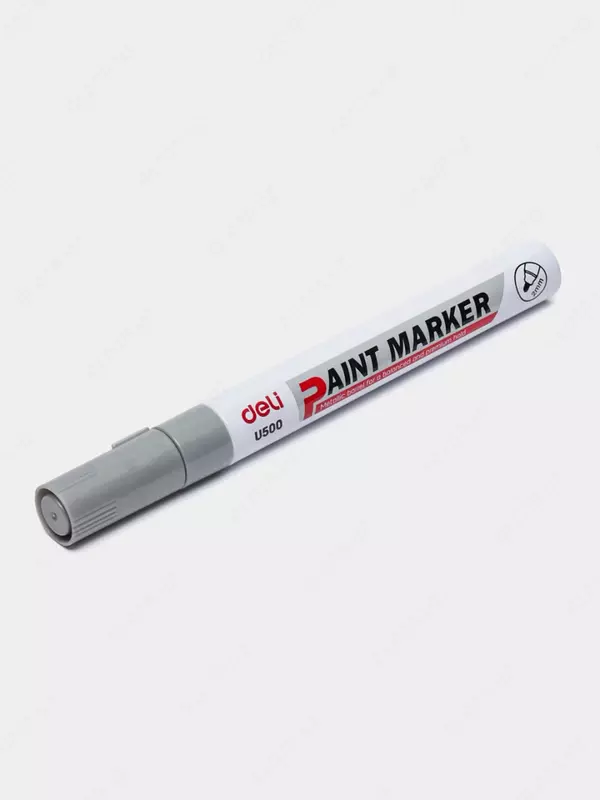 Перманентный маркер "Deli" Paint U500, 2 мм (Арт. - 500-SL-U) Серебро