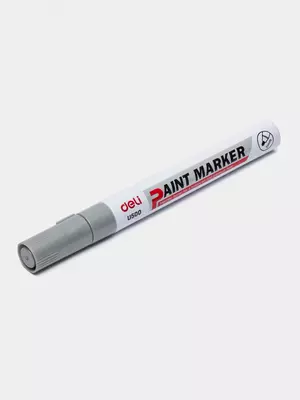Перманентный маркер "Deli" Paint U500, 2 мм (Арт. - 500-SL-U) Серебро