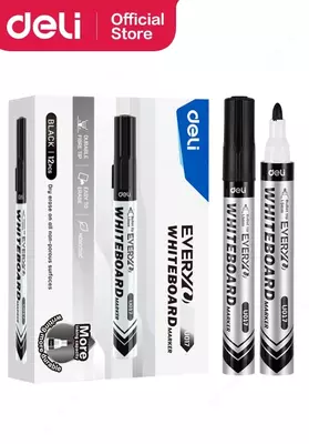 Маркер для белой доски "Deli" Everyu U017, 1.5 мм (Арт.- 017-BK-EU) Черный