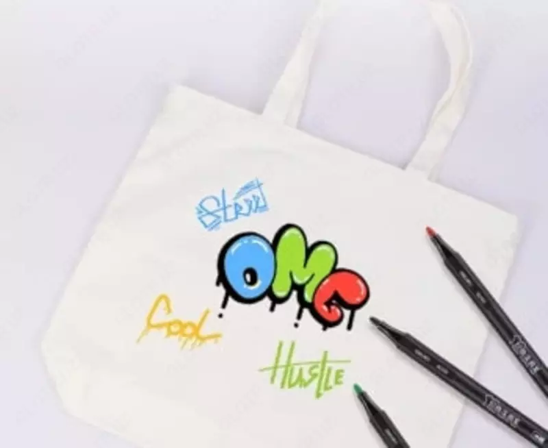 Маркеры для тканей "Deli", 2 мм, 5 шт., упаковка ПВХ, ассортимент