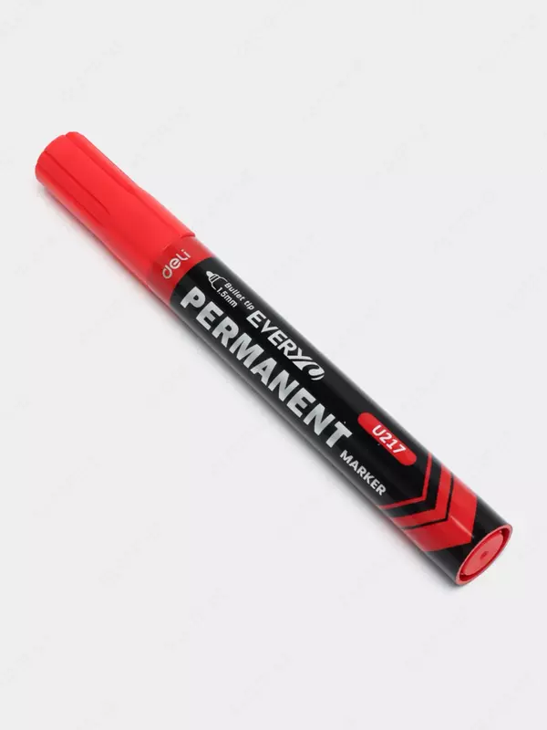 Перманентный маркер "Deli" Everyu U217, 1.5 мм (Арт. - 217-RD-EU) Красный