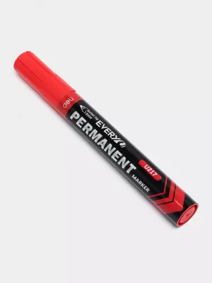 Перманентный маркер "Deli" Everyu U217, 1.5 мм (Арт. - 217-RD-EU) Красный