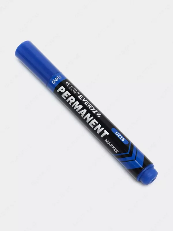 Doimiy marker "Deli" Everyu U216, 2,5 mm (Art. - 216-BL-EU) Moviy