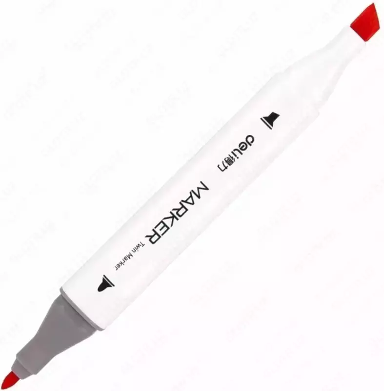 Sketch markerlar to'plami (ikki tomonlama) "Deli" Rangli Emotion, uchi 1-7 mm, 60 dona, plastmassa. quti (- 70803-60-modda)