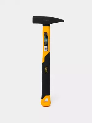Молоток (слесарный) "Deli Tools" 330 мм., фиберглассовая рукоятка, углеродистая сталь (Арт. - EDL442005)
