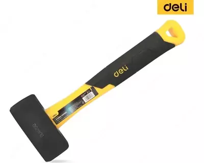 Молоток для камня (ударный) "Deli Tools" 280 мм., фиберглассовая рукоятка, углеродистая сталь (Арт. - EDL447010)