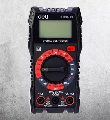 Universal multimetr (raqamli) "Deli Tools" CAT III 600V, qo