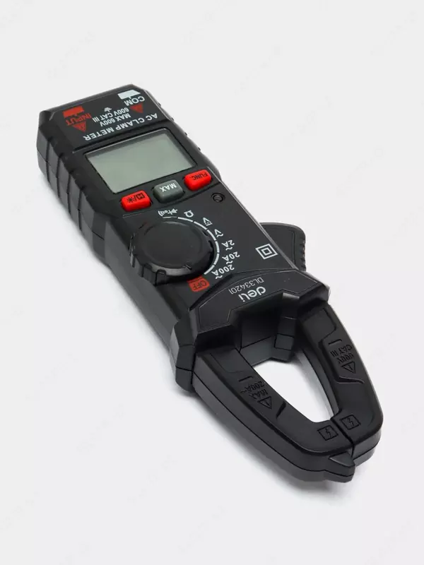 Токоизмерительные клещи-мультиметр (цифровой) "Deli Tools" 20 МОм, 600В, ручной (Арт.- EDL334201)