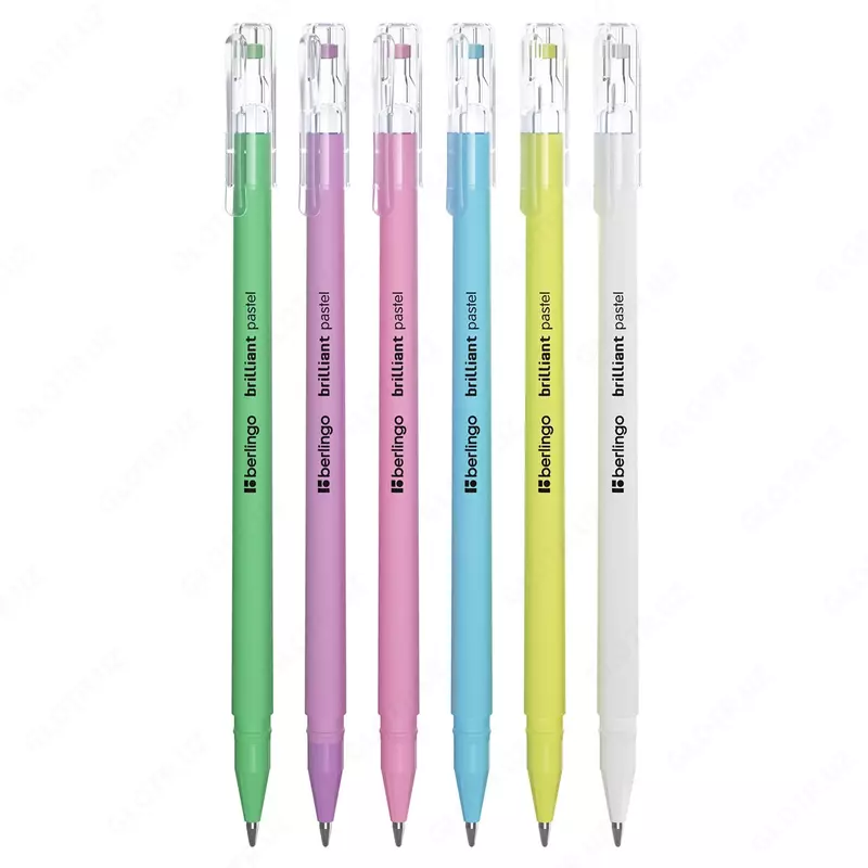 Набор гелевых ручек "Berlingo" Brilliant Pastel, 6 шт./6 цв., 0.8 мм (Арт.- CNg_60606) Цв. ассорти