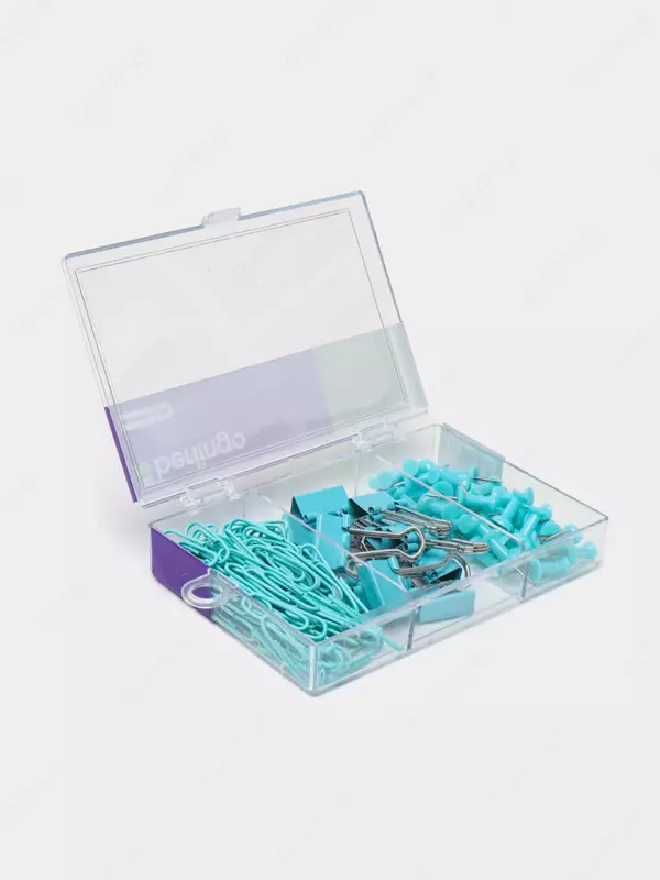 Набор мелкоофисных принадлежностей "Berlingo", 120 предм., пастель, пласт. уп. (Арт. - Mcn_12000d) Голубой