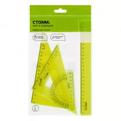 Stamm plastik chiziqlar to‘plami, "L o‘lcham", 4 dona, ranglar assortimenti