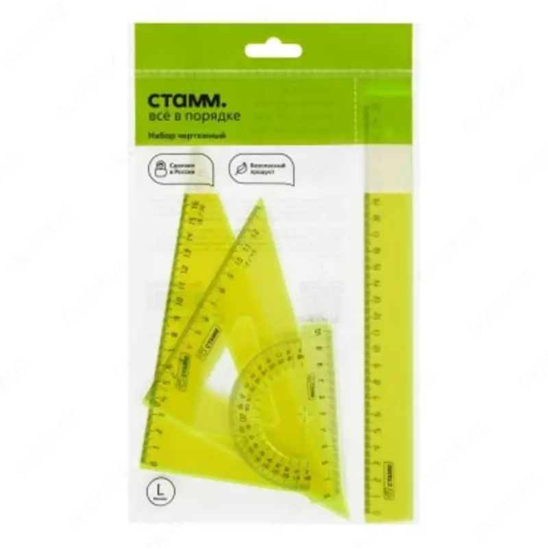 Stamm plastik chiziqlar to‘plami, "L o‘lcham", 4 dona, ranglar assortimenti