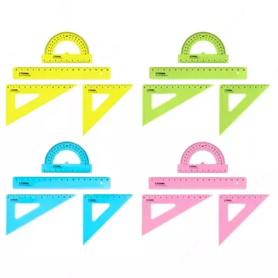 Комплект пластиковых линеек Стамм "размер S" 4 шт. (Арт. - НЧ-30520) Ассортимент
