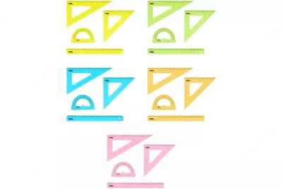 Комплект пластиковых линеек Стамм "размер XL" 4 шт. (Арт. - НЧ-30523) Ассортимент