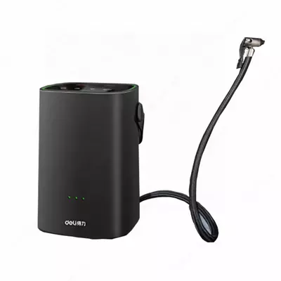 Воздушный цифровой насос (компрессор) "Deli Tools", 90W, 0 ~ 2.5 Bar (Арт. - DL880250B) Черный