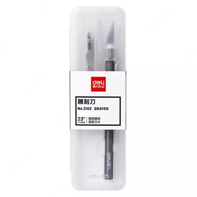 Pichoq - o'ymakor "Deli", metall, 148 mm., paket. qatlam. quti, 10 dona. pichoq (m. - 2102-bk.) Qora